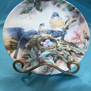 Song of Promise Bluebirds by Lena Liu Collectors Plate 8.5"